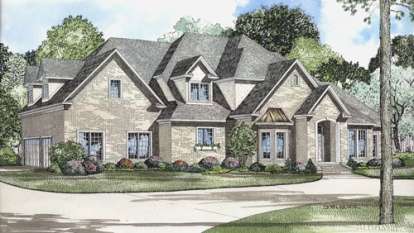 Luxury House Plan #110-00501 Elevation Photo