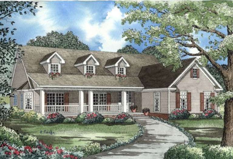 Country House Plan #110-00503 Elevation Photo