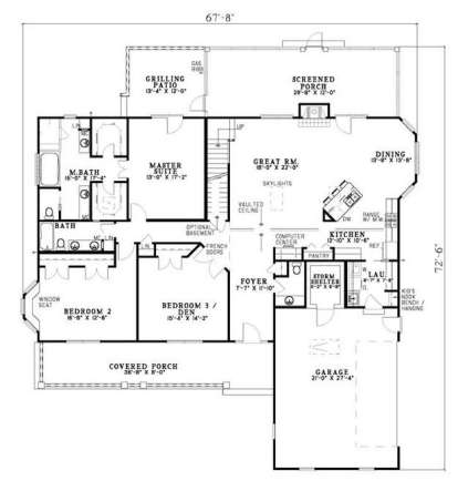 Main Floor  for House Plan #110-00503