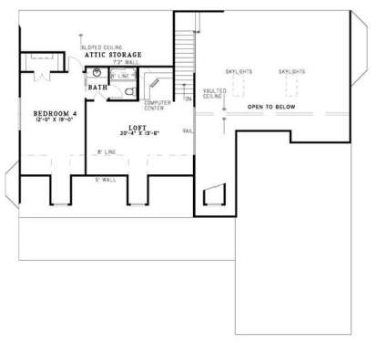 Second Floor for House Plan #110-00503
