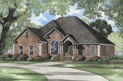 Traditional House Plan #110-00508 Elevation Photo