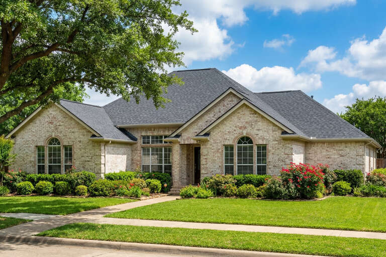 House Plan House Plan #5458 Angled Front Elevation