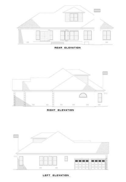 Southern House Plan #110-00509 Elevation Photo
