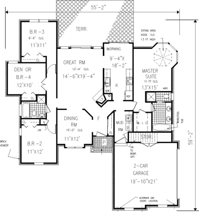 House Plan House Plan #546 Drawing 1