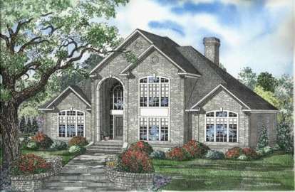 European House Plan #110-00511 Elevation Photo