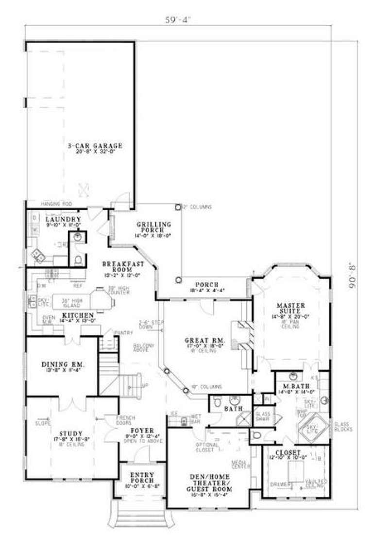 House Plan House Plan #5460 Drawing 1