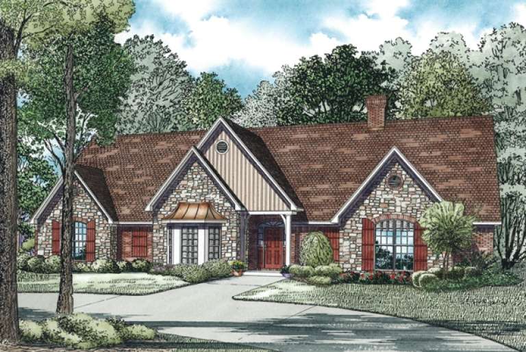 Traditional House Plan #110-00512 Elevation Photo