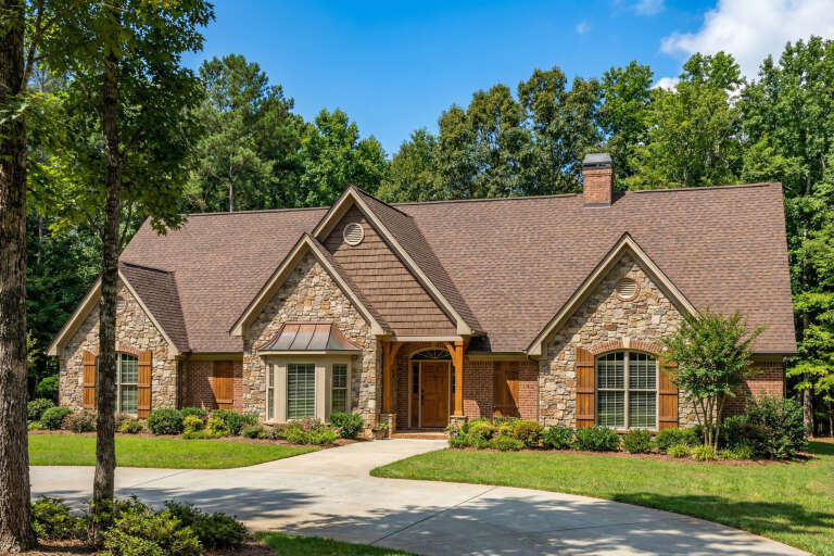 House Plan House Plan #5461 Angled Front Elevation