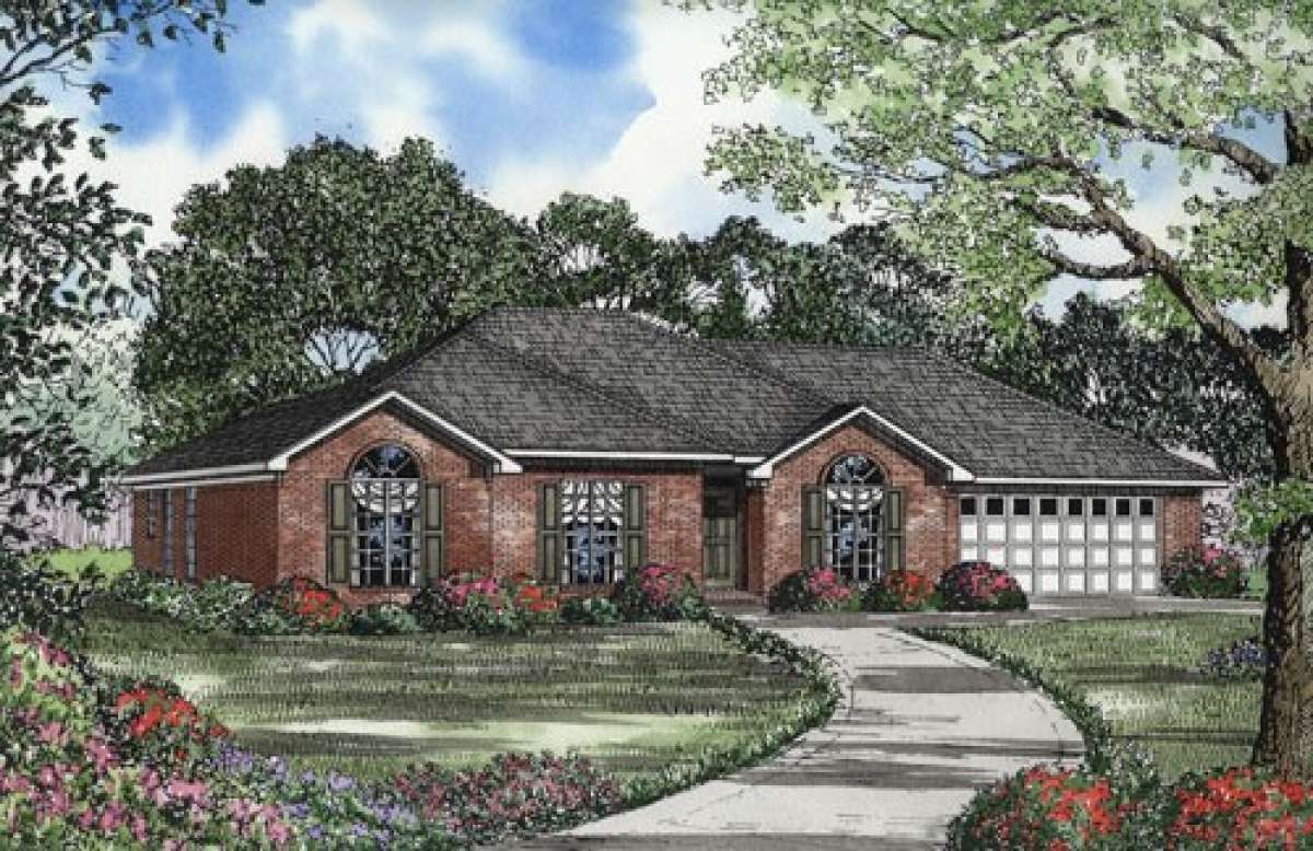 Ranch House Plan #110-00513 Elevation Photo