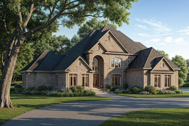 House Plan House Plan #5463 Angled Front Elevation