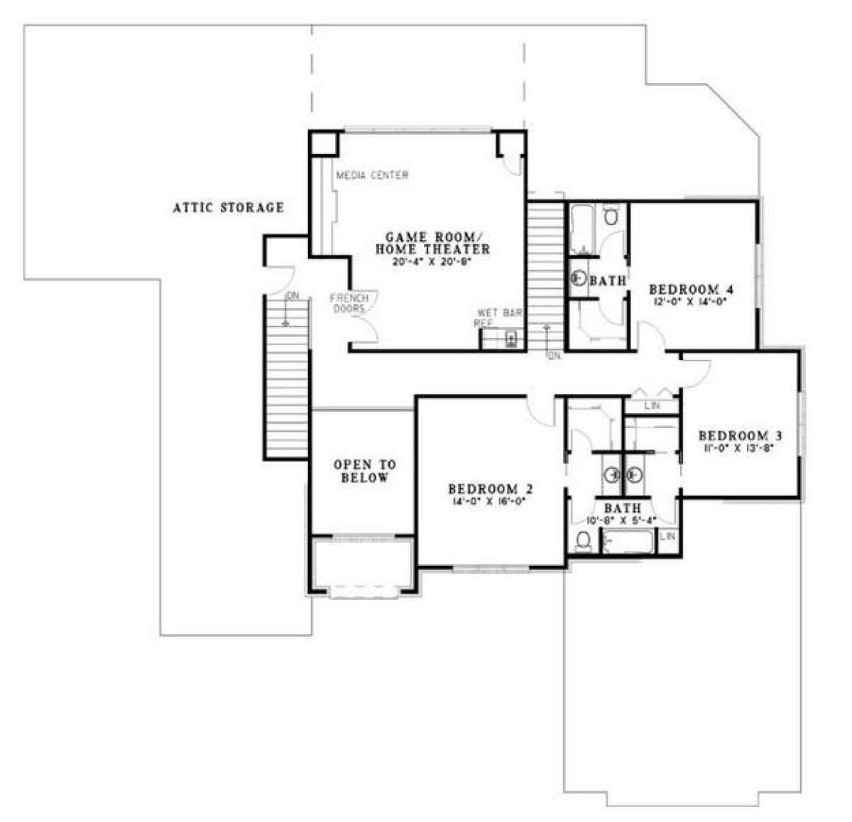 Floorplan 2 for House Plan #110-00514