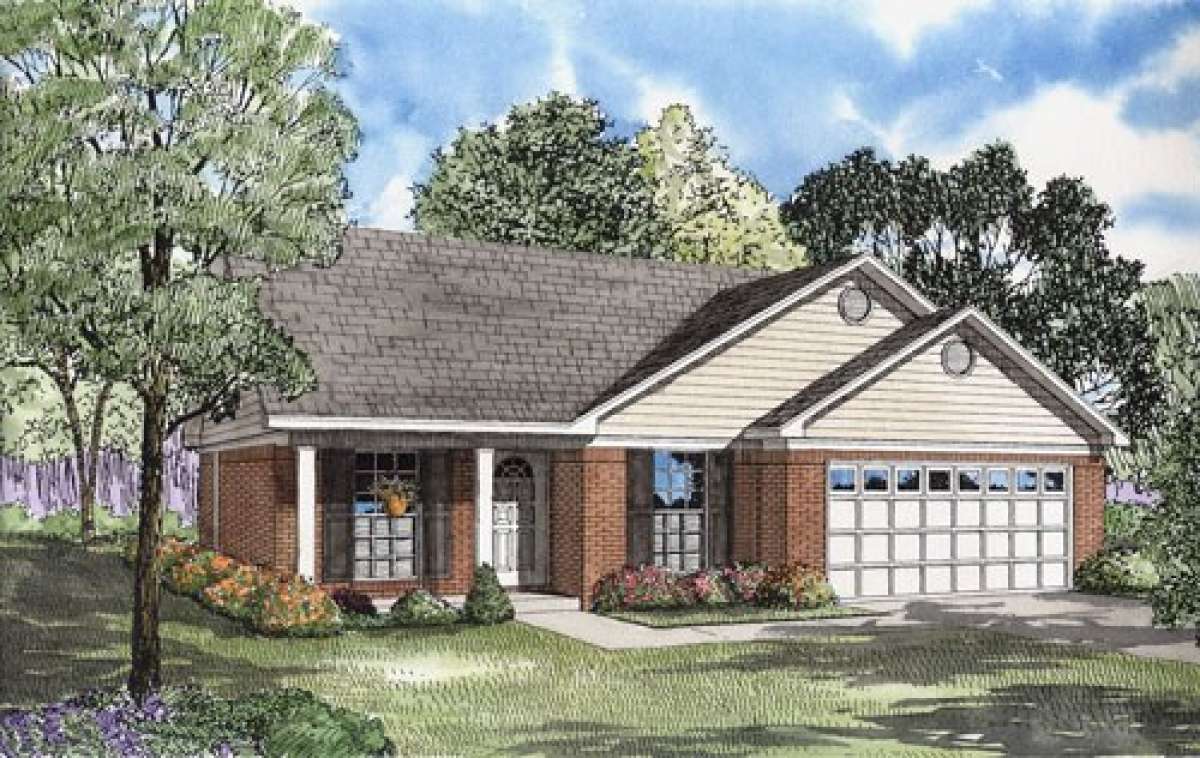 Ranch House Plan #110-00515 Elevation Photo