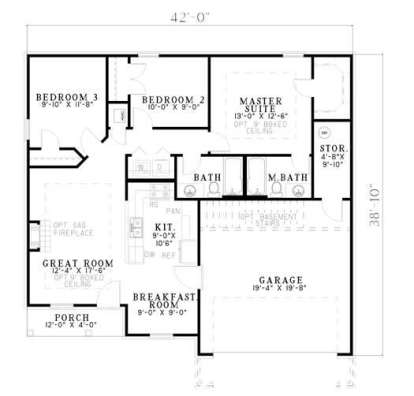 Main Floor for House Plan #110-00515