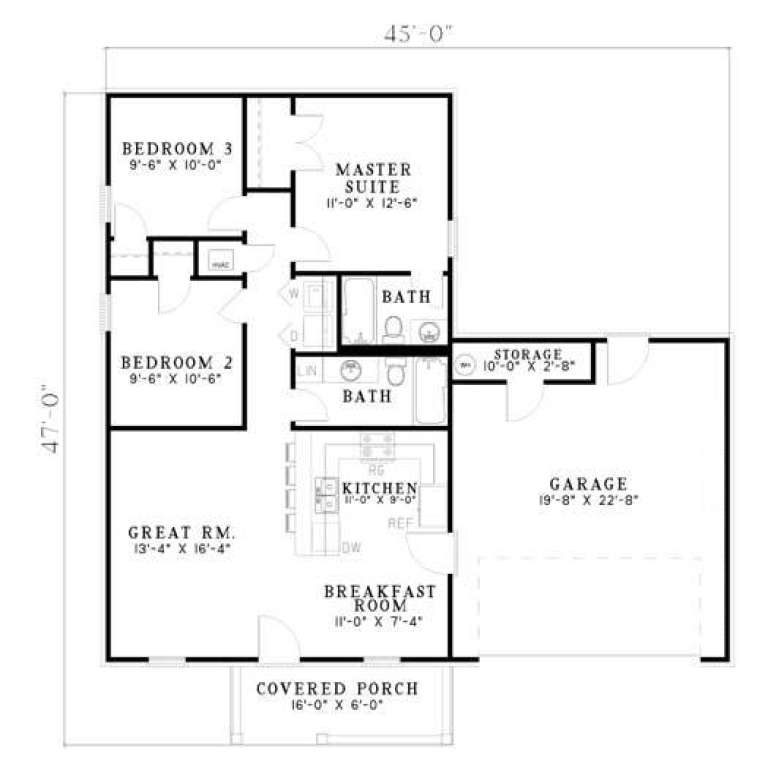 House Plan House Plan #5465 Drawing 1