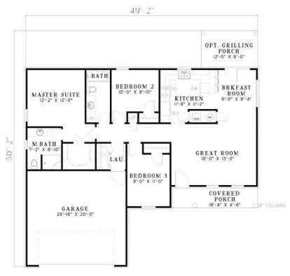Floorplan1 for House Plan #110-00517