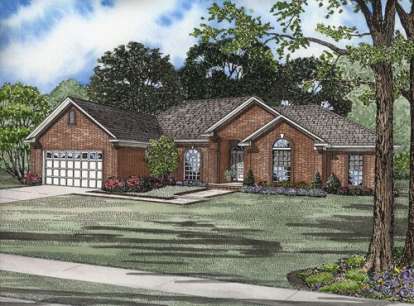 Traditional House Plan #110-00518 Elevation Photo