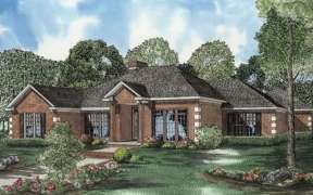 Traditional House Plan #110-00520 Elevation Photo