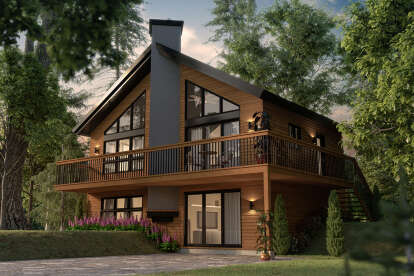 Mountain House Plan #034-00132 Elevation Photo