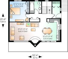 Main Floor for House Plan #034-00132