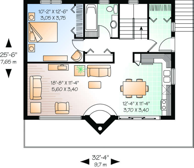 House Plan House Plan #547 Drawing 2
