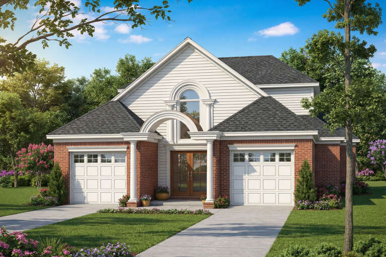 House Plan House Plan #5471 Angled Front Elevation