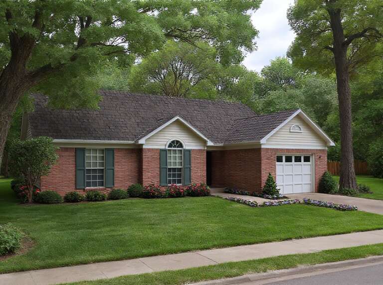 House Plan House Plan #5472 Angled Front Elevation