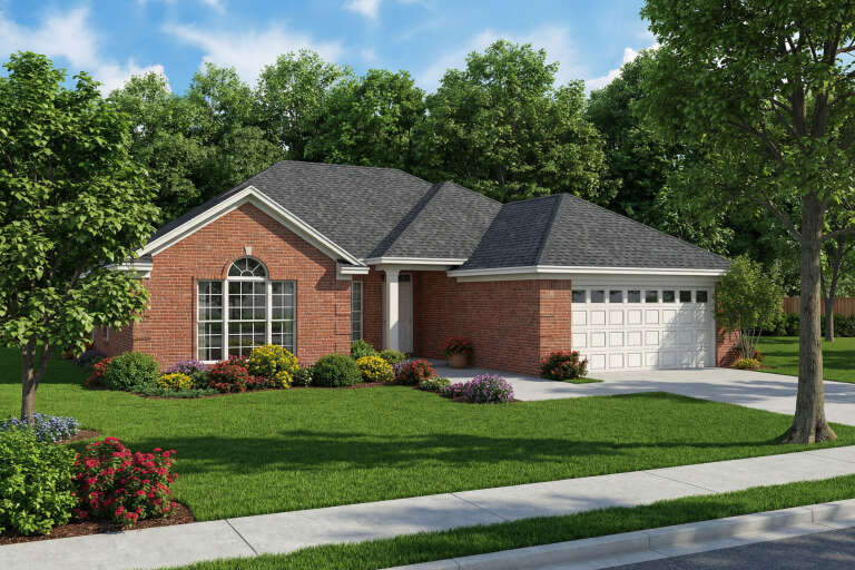 House Plan House Plan #5473 Angled Front Elevation