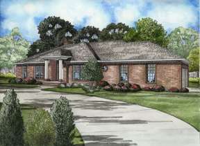 Ranch House Plan #110-00525 Elevation Photo