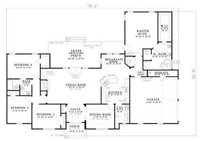 Main Floor  for House Plan #110-00525