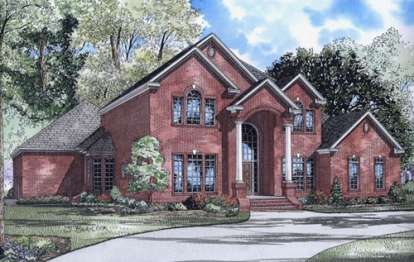 European House Plan #110-00526 Elevation Photo