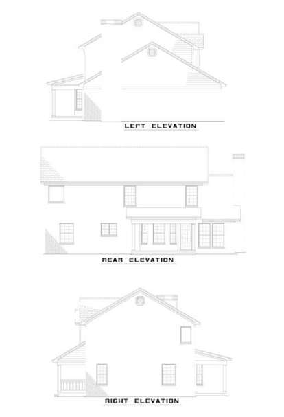 Southern House Plan #110-00527 Elevation Photo