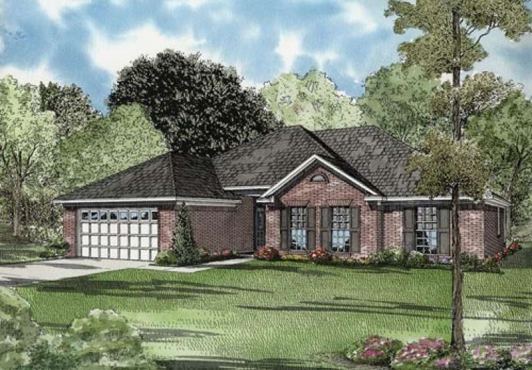 Traditional House Plan #110-00528 Elevation Photo