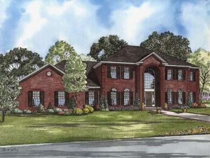 Early American House Plan #110-00530 Elevation Photo