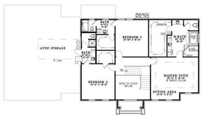 Second Floor for House Plan #110-00530