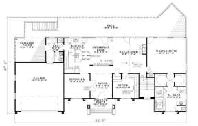 Floorplan 1 for House Plan #110-00531