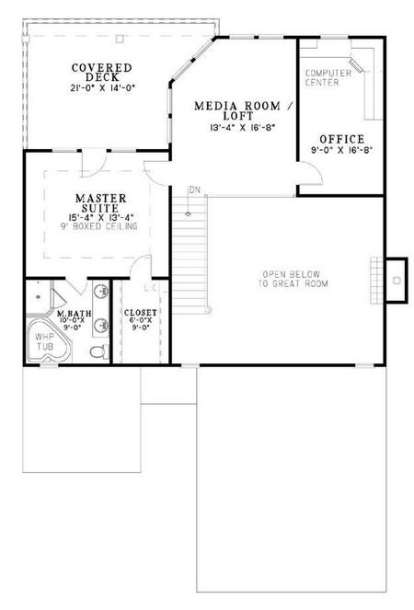 Floorplan 2 for House Plan #110-00532