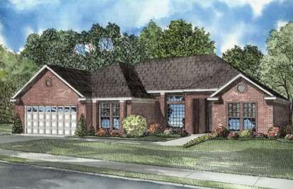 Traditional House Plan #110-00533 Elevation Photo