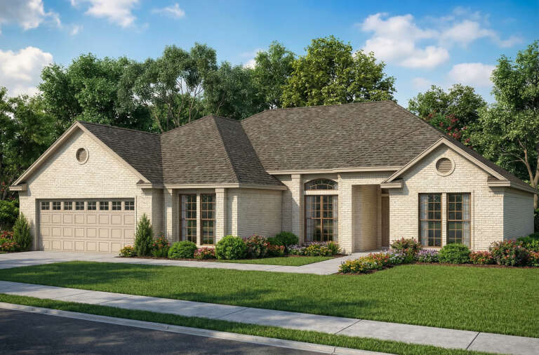 House Plan House Plan #5482 Angled Front Elevation