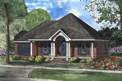 3 Bed, 2 Bath, 1235 Square Foot House Plan - #110-00535