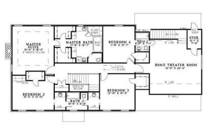 Second Floor for House Plan #110-00538