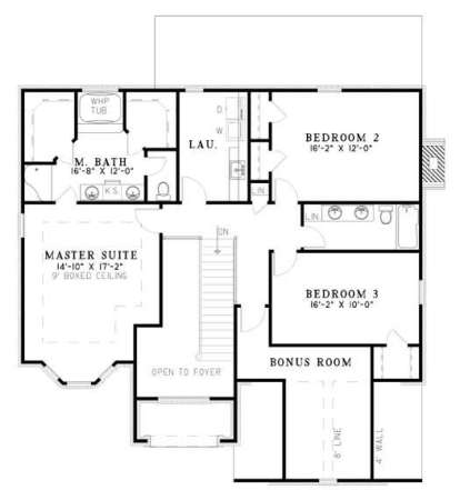 Second Floor for House Plan #110-00539