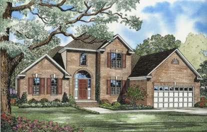 Southern House Plan #110-00540 Elevation Photo