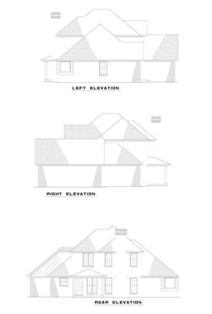 Southern House Plan #110-00540 Elevation Photo