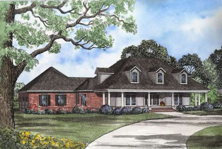 Country House Plan #110-00541 Elevation Photo