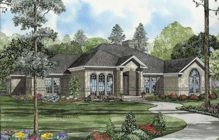Traditional House Plan #110-00542 Elevation Photo