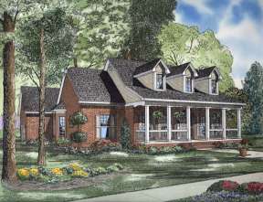 Country House Plan #110-00544 Elevation Photo
