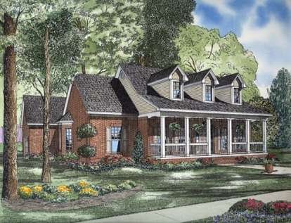 3 Bed, 2 Bath, 2179 Square Foot House Plan - #110-00544