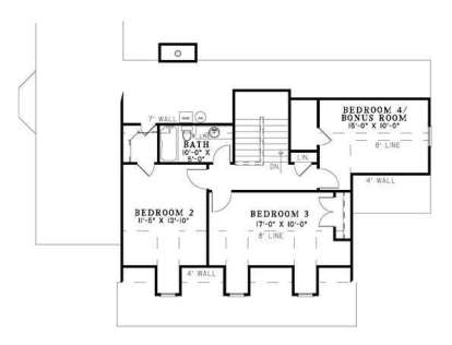 Second Floor for House Plan #110-00544