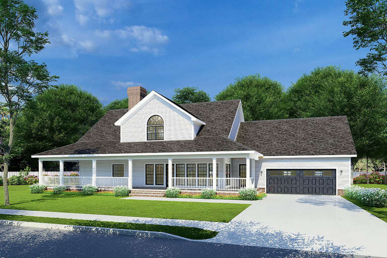 Country House Plan #110-00546 Elevation Photo