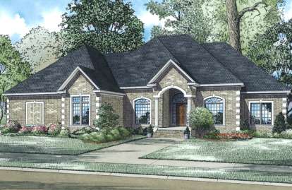 4 Bed, 3 Bath, 2738 Square Foot House Plan - #110-00548